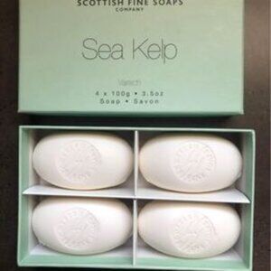 SCOTTISH FINE SOAPS Sea Kelp Soap Gift Set of 4x 3.5 oz